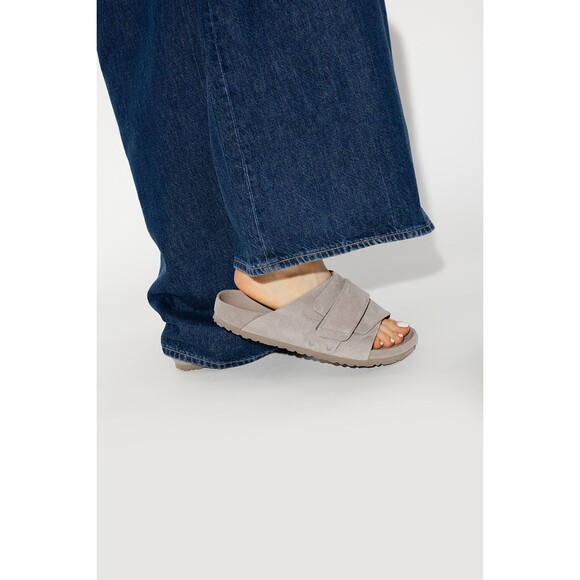 Birkenstock Kyoto Exquisite All Suede Sandals EU 38 Women 7-7.5 Monotone Gray - Picture 7 of 16